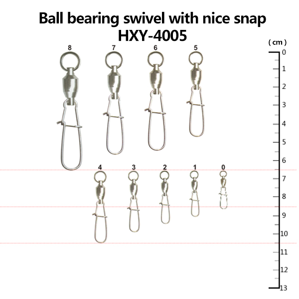 Ball bearing swivel with nice snap             HXY-4005